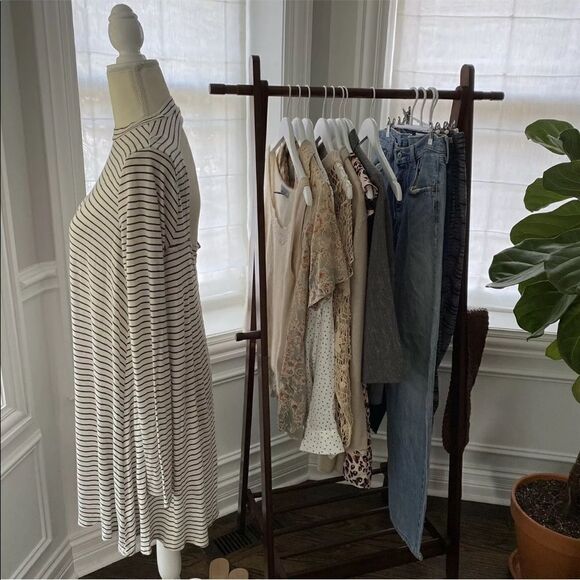 Free People Beach High Neck Open Back Dress Size S - Picture 6 of 12